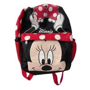 Disney Minnie Mouse Red and Black Polka Dot Kids Backpack